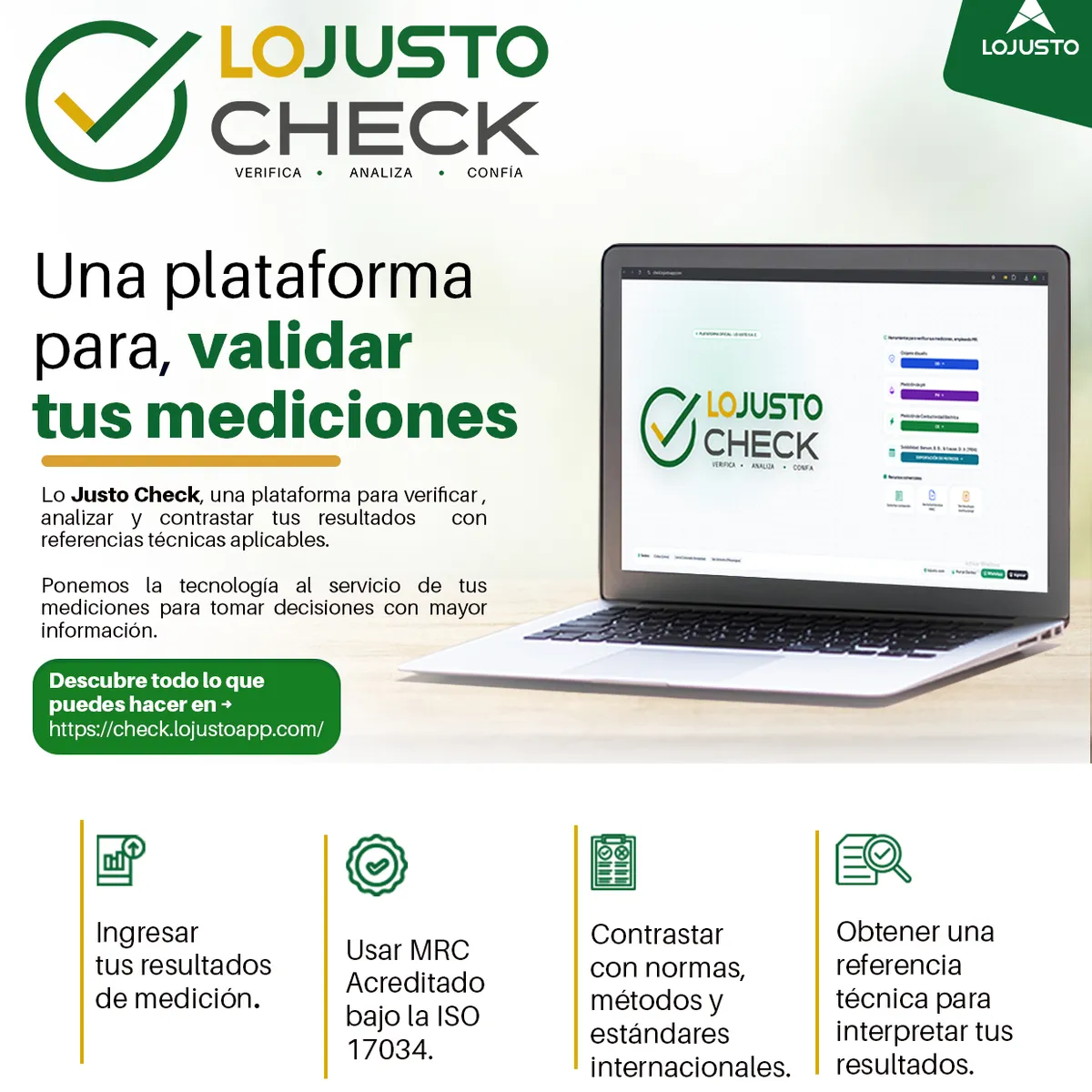Lanzamos Lo Justo Check: la plataforma para validar tus mediciones